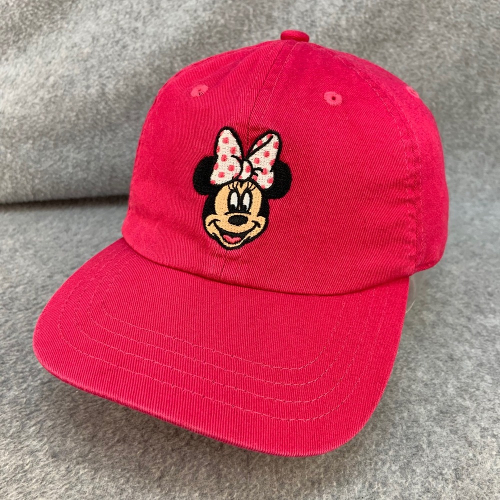 Minnie Mouse Kids Pink Disney Baseball Hat Elastic Back Medium